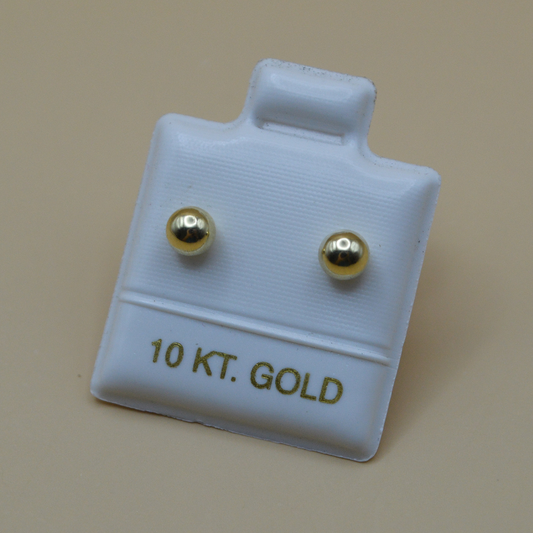 Broquel bola lisa #1 - Oro 10K