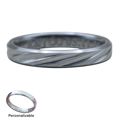 Argolla personalizada acero inoxidable silver