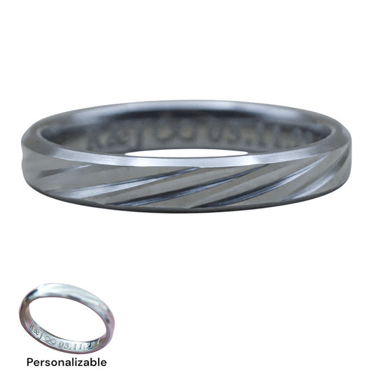 Argolla personalizada acero inoxidable silver