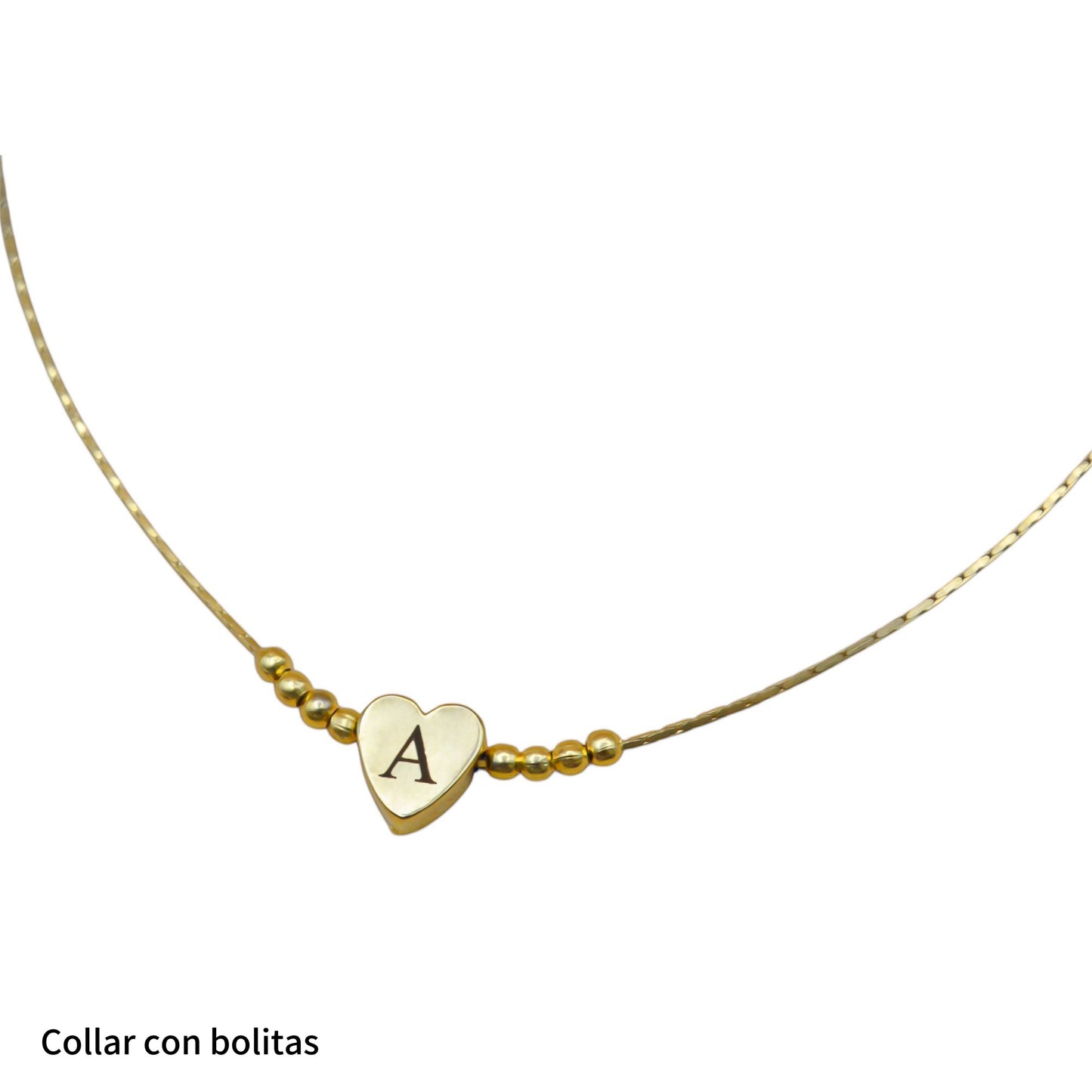 Collar personalizado corazón chico