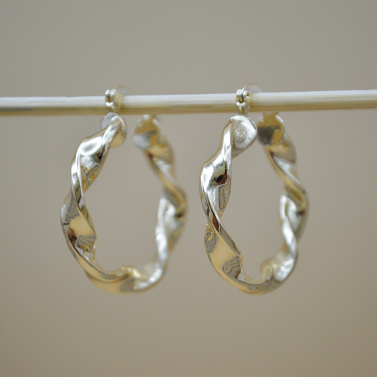 Arracadas espiral gold