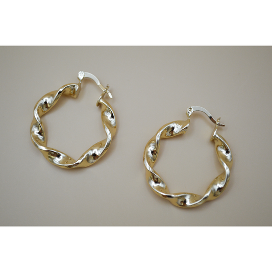 Arracadas espiral gold