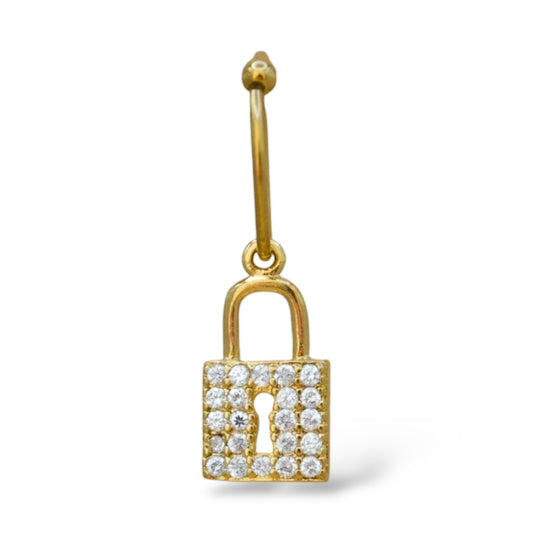 Piercing candado zirconias