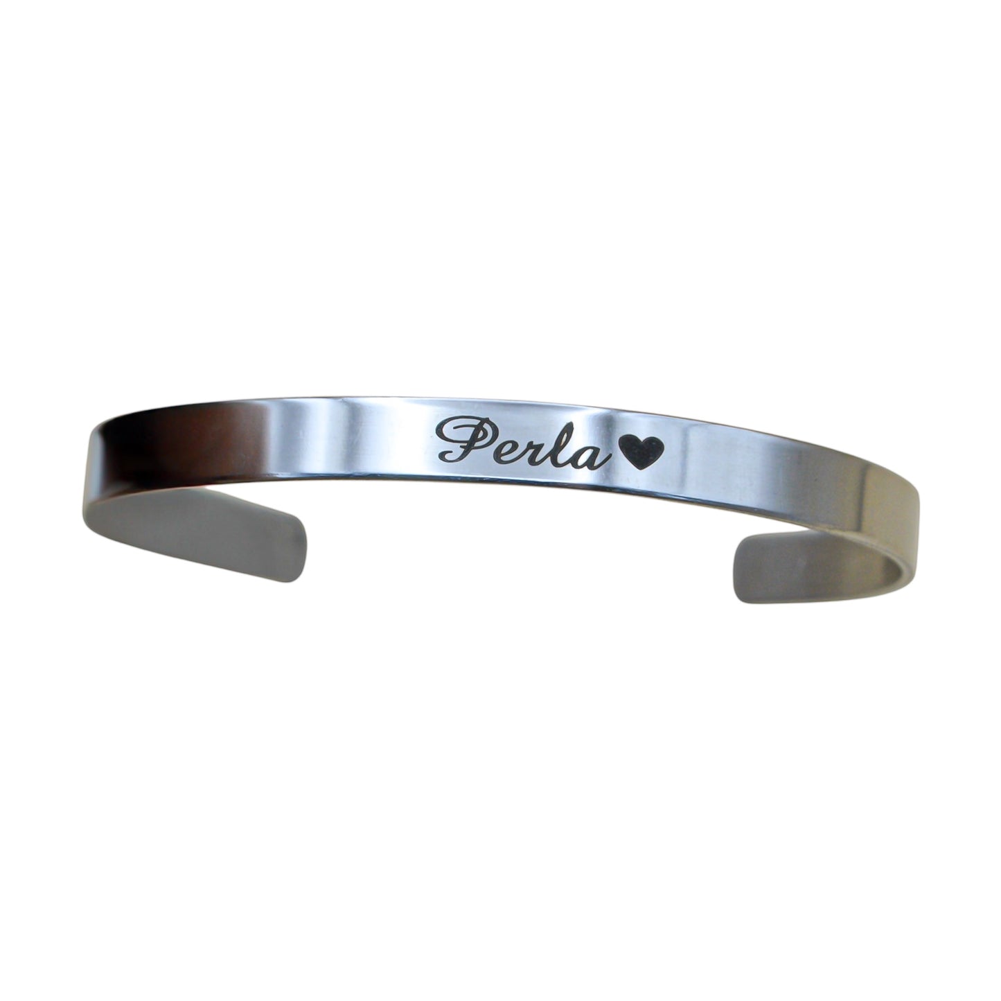 Brazalete personalizado acero inoxidable ajustable