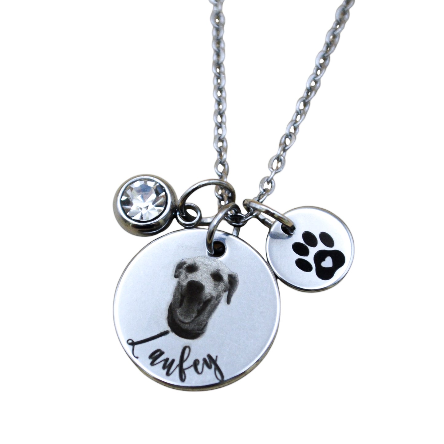 Collar o llavero personalizado con fotograbado de mascota