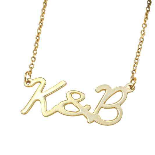 Collar personalizado entrelazado gold