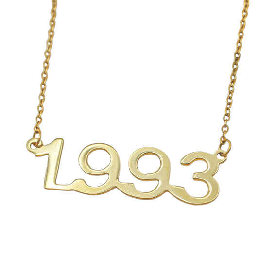 Collar personalizado con año