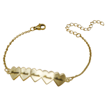 Pulsera family corazones personalizada
