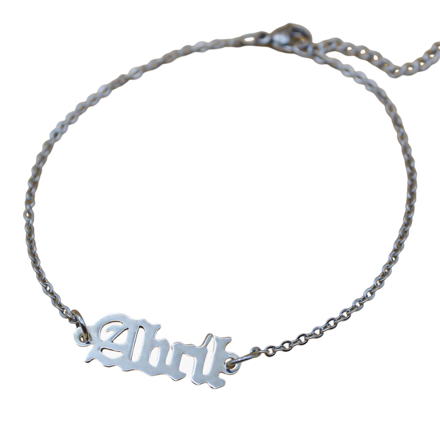 Pulsera o tobillera personalizada basic silver