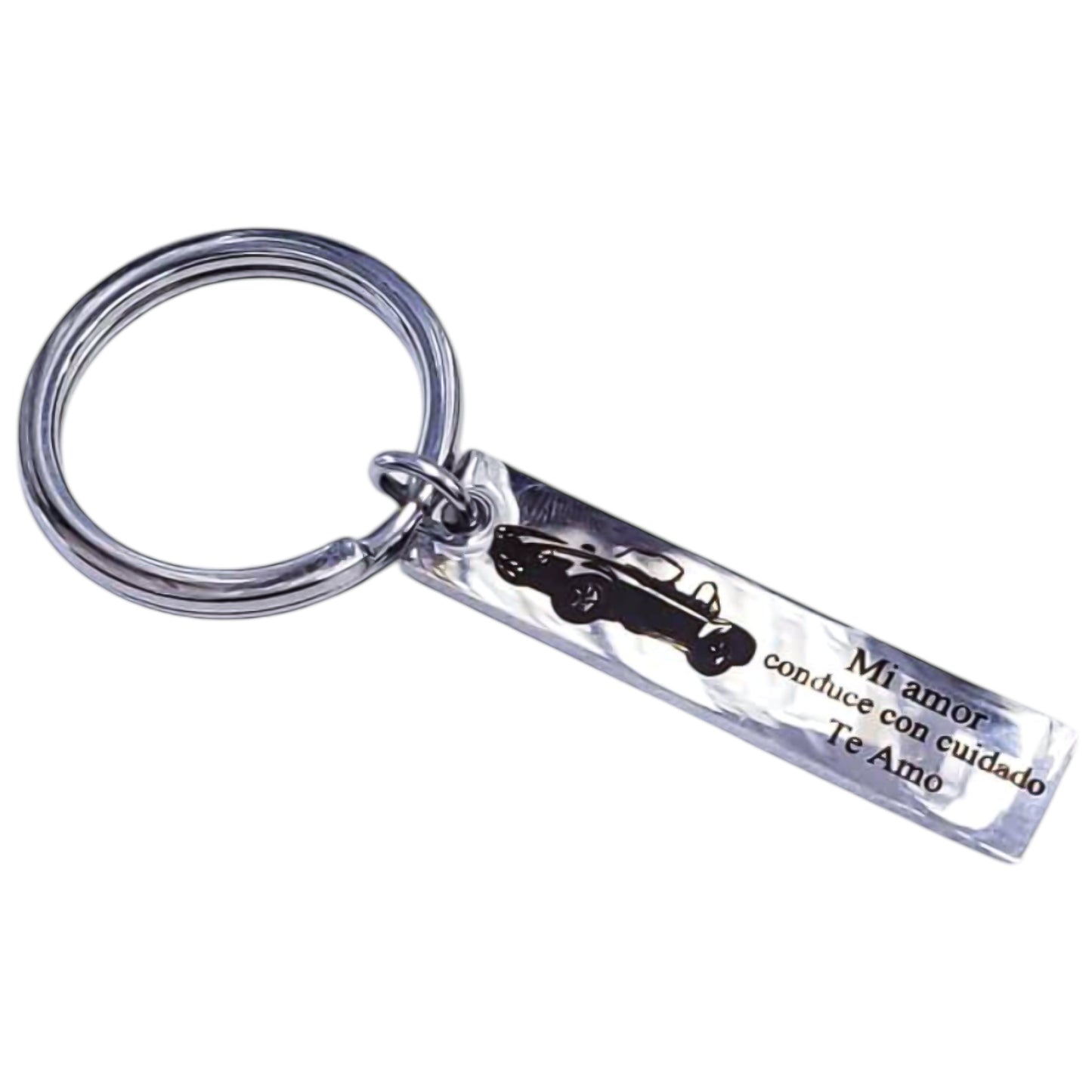 Llavero personalizado driver basic acero inoxidable