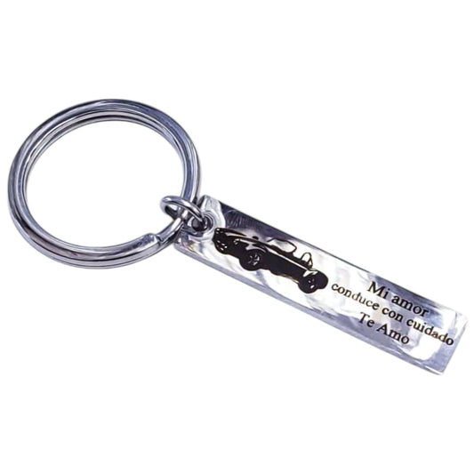 Llavero personalizado driver basic acero inoxidable