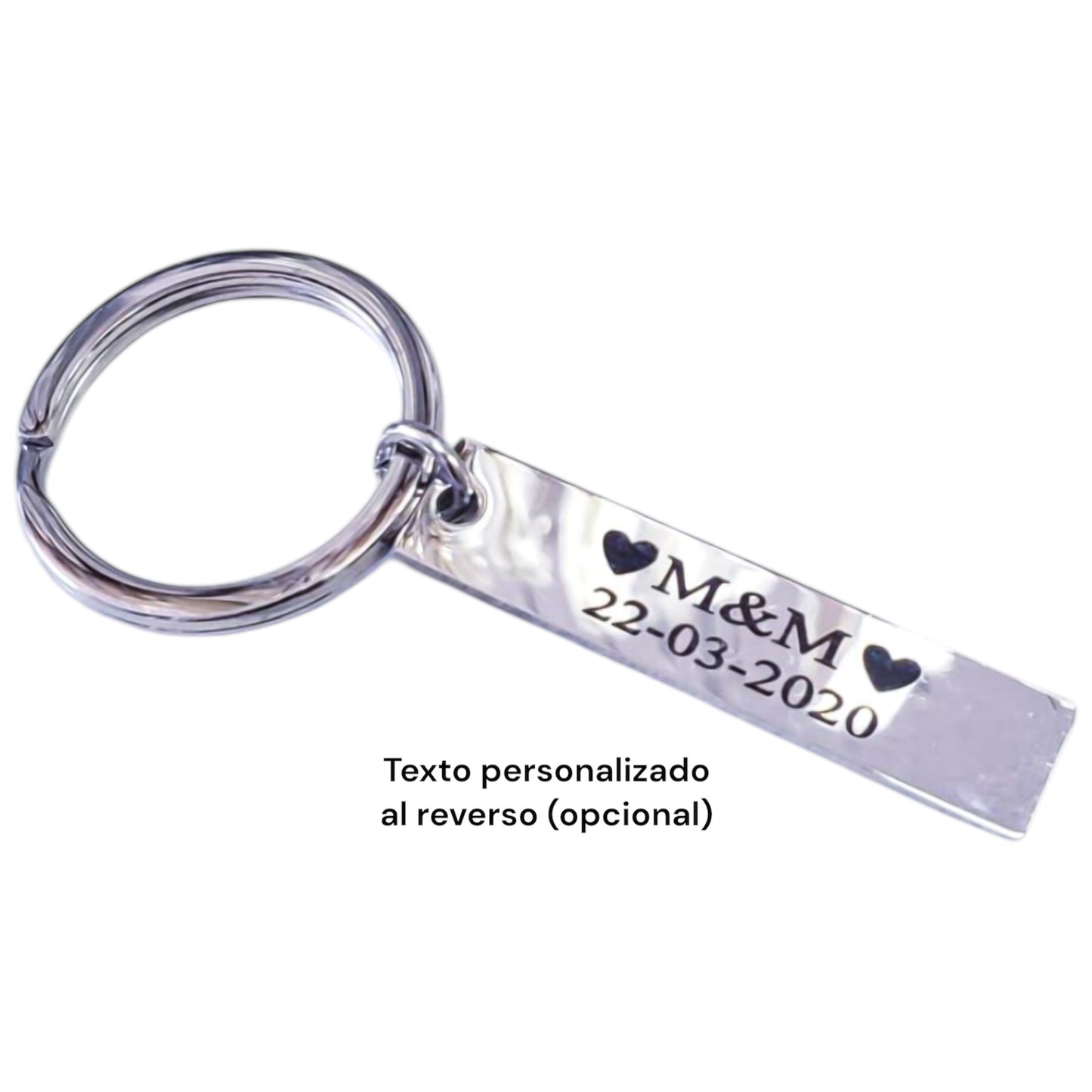 Llavero personalizado driver basic acero inoxidable