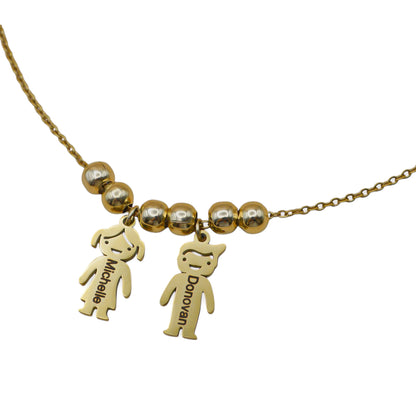 Collar niños personalizados acero inoxidable