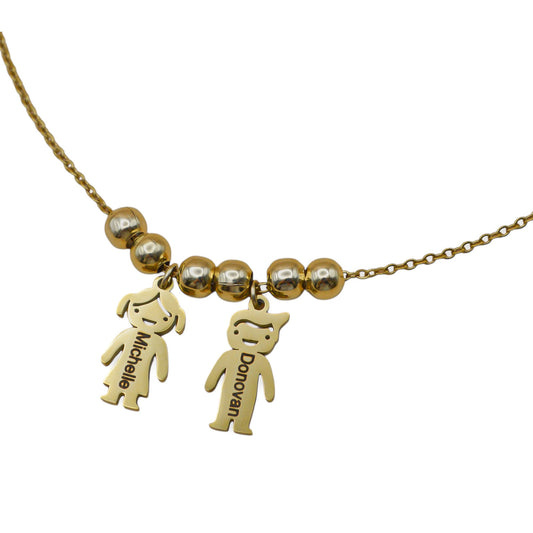 Collar niños personalizados acero inoxidable