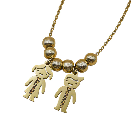 Collar niños personalizados acero inoxidable