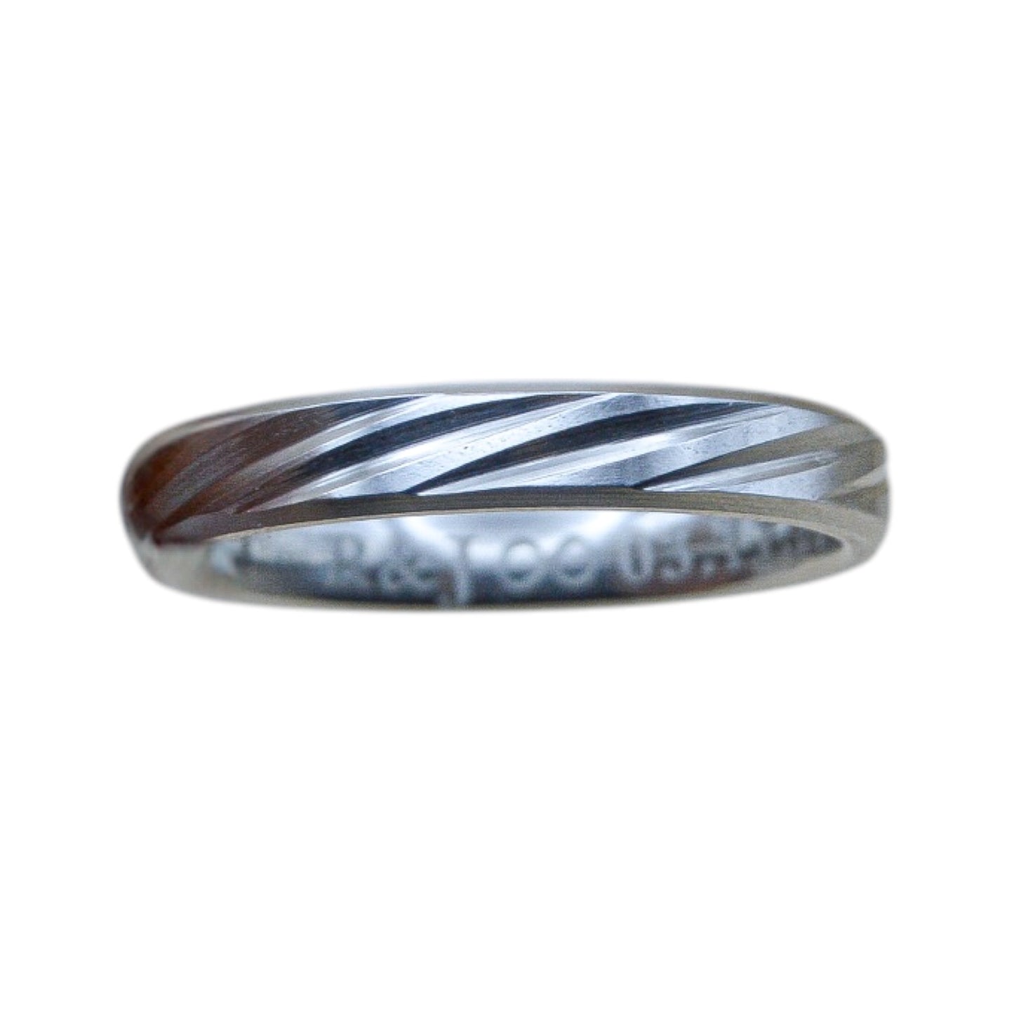 Argolla personalizada acero inoxidable silver