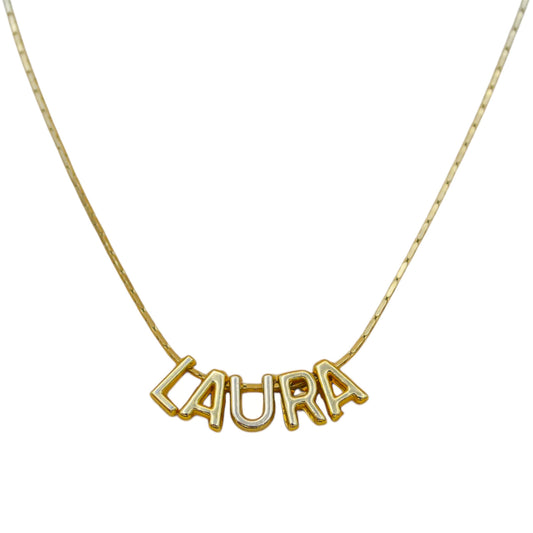 Collar personalizado letra mini