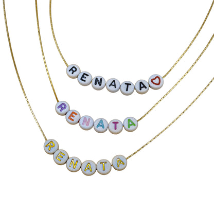 Collar personalizado acrílico circular