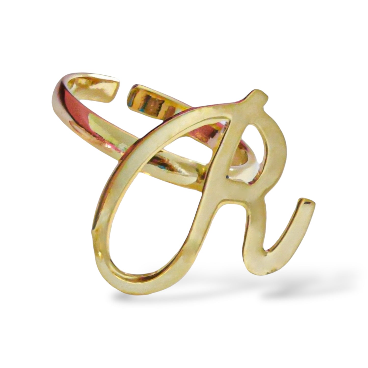 Anillo personalizado inicial ajustable