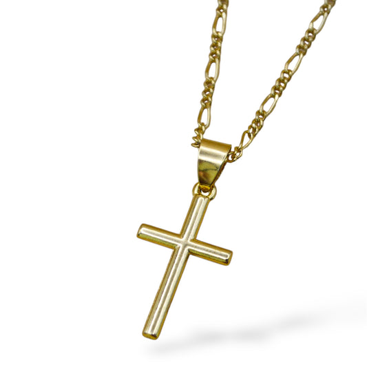Collar cruz volumen gold