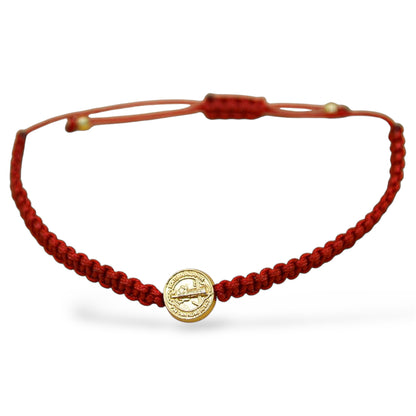 Pulsera San Benito de hilo tejida