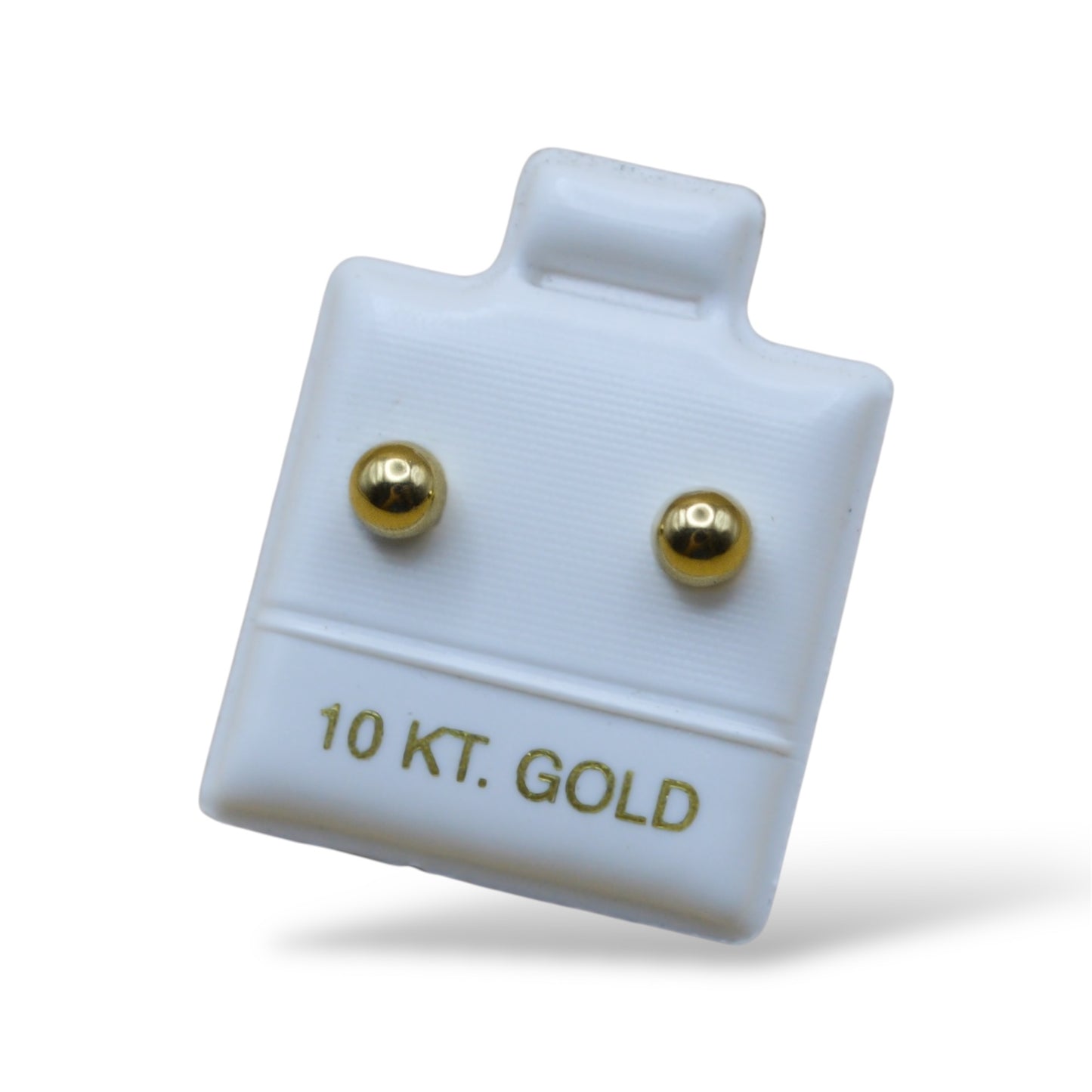 Broquel bola lisa #1 - Oro 10K