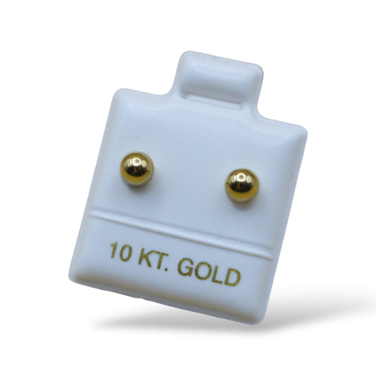 Broquel bola lisa #1 - Oro 10K