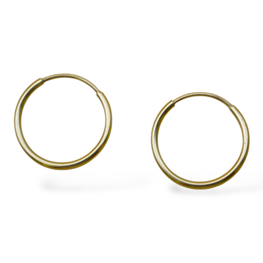 Arracada grande 1.2 cm - Oro 10K