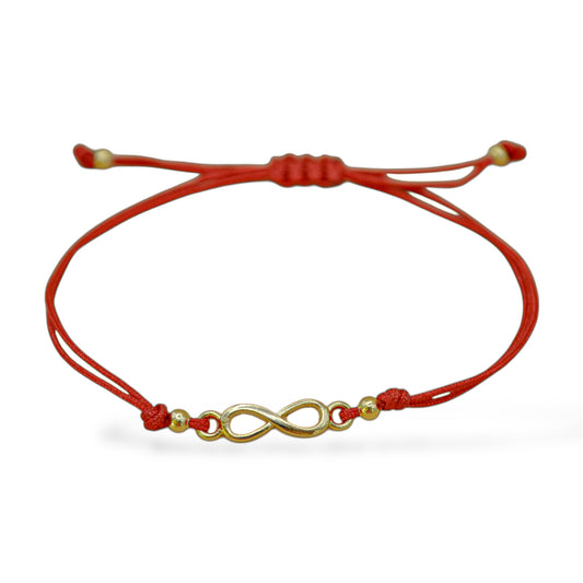 Dúo de pulseras de hilo rojo - Infinito