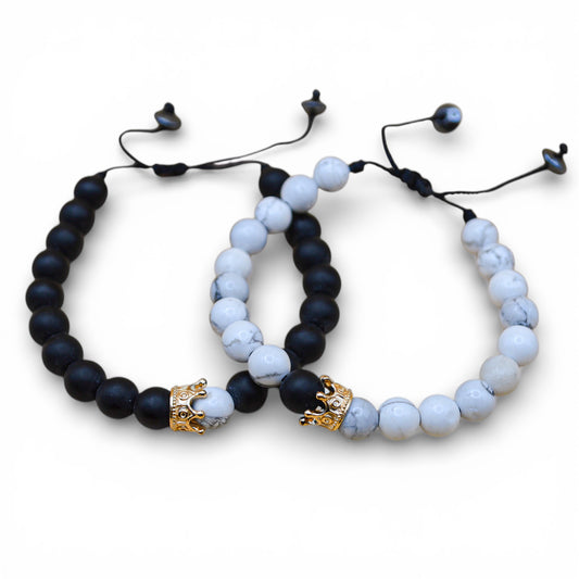 Dúo de pulseras - Rey y Reina