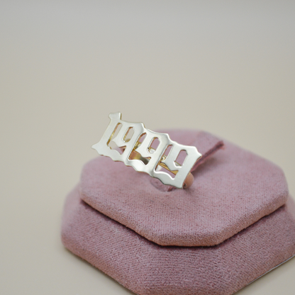 Anillo personalizado año ajustable