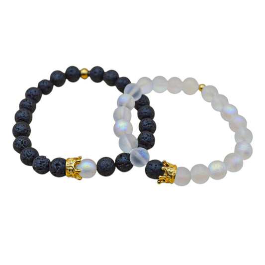 Dúo de pulseras - Luna y Lava