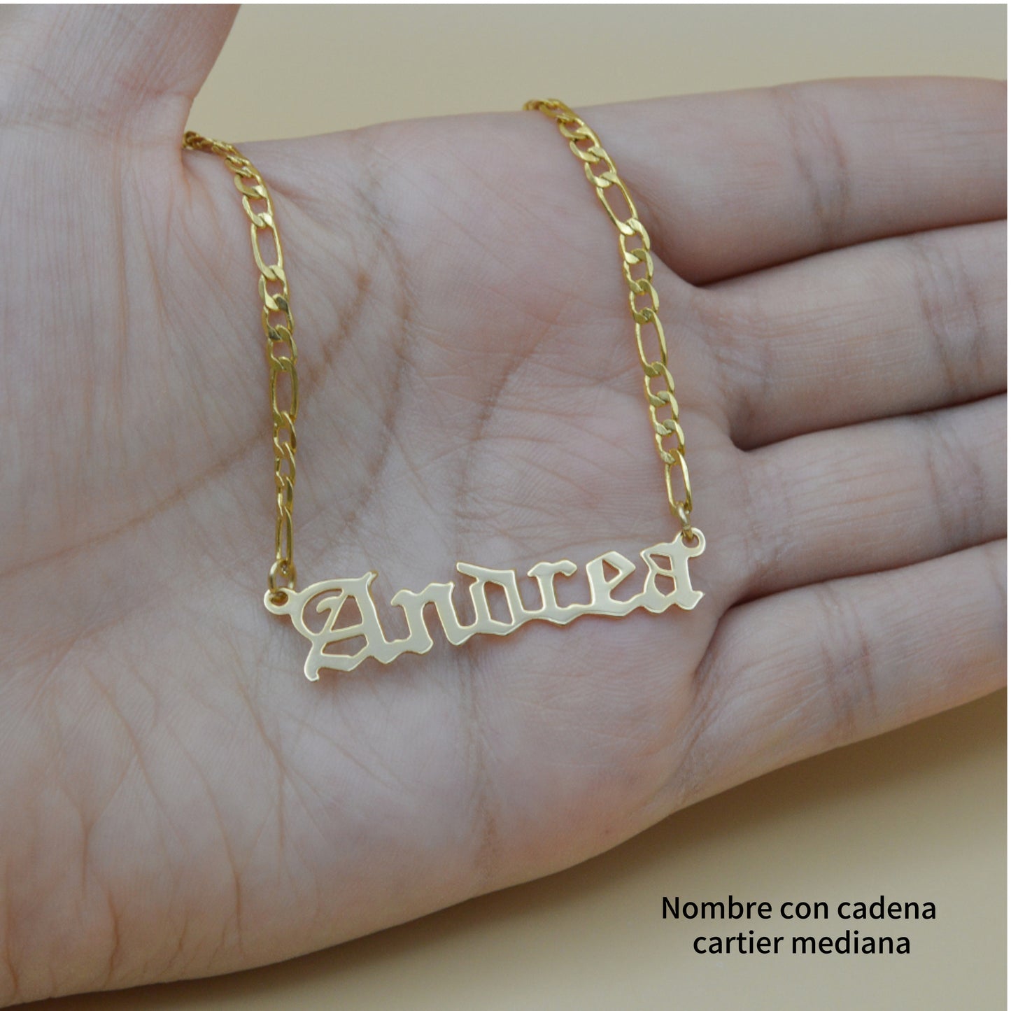 Collar personalizado cartier gold
